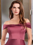 Ashlyn A-Line Off-the-Shoulder Floor-Length Bridesmaid Dress With Split Front STKP0012845