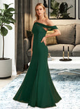 Laura Trumpet/Mermaid One-Shoulder Floor-Length Bridesmaid Dress With Split Front STKP0012921