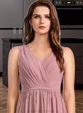 Makenzie A-Line Floor-Length Bridesmaid Dress STKP0012922