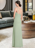 Juliet A-line Sweetheart Floor-Length Chiffon Bridesmaid Dress With Cascading Ruffles STKP0012957