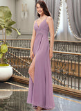 Jennifer A-Line Sweetheart Floor-Length Chiffon Bridesmaid Dress STKP0013225