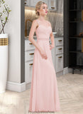 Jaliyah A-Line/Princess Sweetheart Floor-Length Chiffon Bridesmaid Dress With Ruffle STKP0013239