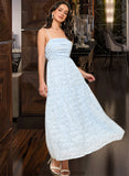 Silvia A-LineSquareNecklineAnkle-LengthBridesmaidDress#273653 STKP0013262