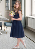 Esperanza Empire Sweetheart Knee-Length Tulle Junior Bridesmaid Dress With Ruffle STKP0013590