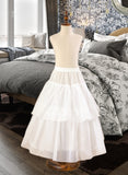 Ryan Ball-Gown/PrincessScoopNeckFloor-LengthTulleJuniorBridesmaidDressWithSashBeading#136423 STKP0013615