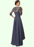 Silvia A-Line Sweetheart Asymmetrical Chiffon Lace Mother of the Bride Dress With Beading Sequins STK126P0014783