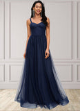 Kyleigh Ball-Gown/Princess Sweetheart Floor-Length Tulle Prom Dresses STKP0022198