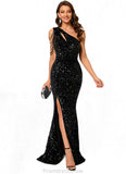 Lara Sequins One Shoulder Sheath/Column Sequin Dresses STKP0022390