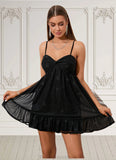 Sara Bow Sweetheart Sexy A-line Polyester Mini Dresses STKP0022483