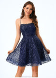 Nadine Scoop A-line Lace Dresses STKP0022544