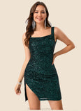 Lindsay Square Sheath/Column Sequin Dresses STKP0022547