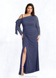 Milagros Sheath One Shoulder Mesh Floor-Length Dress STKP0022634