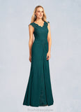 Justice A-Line Lace Floor-Length Dress STKP0022668