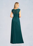 Justice A-Line Lace Floor-Length Dress STKP0022668