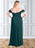 Patience Sheath Convertible Stretch Satin Floor-Length Dress Pine STKP0022710