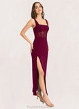 Alejandra Lucia Merlot Lace Corset Maxi Dress Atelier Dresses | Azazie STKP0022875