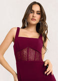 Alejandra Lucia Merlot Lace Corset Maxi Dress Atelier Dresses | Azazie STKP0022875