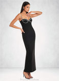 Kayley Asha Black Rhinestone Maxi Dress Atelier Dresses | Azazie STKP0022877