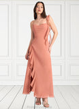 Araceli Candace Copper Ruffle Gown Atelier Dresses | Azazie STKP0022897