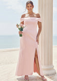 Trumpet/Mermaid Off-the-Shoulder Sleeveless Floor-Length Stretch Crepe Plus Size Bridesmaid Dresses Savanna STKP0025261