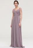 Short Sleeve Sweetheart Long/Floor-Length Chiffon A-line/Princess Bridesmaid Dresses With Pleated Beading Yaritza STKP0025487