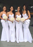 Sweetheart Sleeveless Long/Floor-Length Trumpet/Mermaid Taffeta Bridesmaid Dresses Lillie STKP0025541