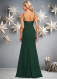 Destinee Trumpet/Mermaid Cowl Floor-Length Chiffon Prom Dresses With Ruffle STKP0025874