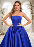 Emilee Ball-Gown/Princess Straight Floor-Length Satin Prom Dresses STKP0025831