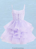 Sidney Ball-Gown/Princess Sweetheart Short Tulle Homecoming Dress STKP0025677