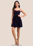 Jordan A-line Sweetheart Short Sequin Homecoming Dress STKP0025649