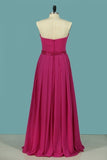 2024 A Line Strapless Bridesmaid Dresses PBQQ5E3H