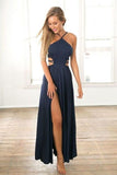 2024 Evening Dresses A Line Spaghetti Straps Chiffon With Slit PN4B3LC9