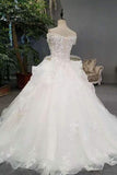 2024 Cheap Price Wedding Dresses Lace Up With Appliques And Sequins Off PH365H4H