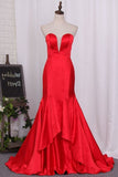 2024 Mermaid Prom Dresses Sweetheart Satin PLH68GP8