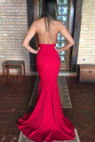 2024 Hot High Neck Prom Dresses Mermaid With Applique Spandex PBBM2HA8