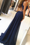 2024 Halter Chiffon Prom Dresses A Line With Applique PB1CBSF4