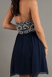 2024 Homecoming Dresses A Line Short/Mini Sweetheart Chiffon With PP5S5B41