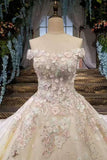 2024 Gorgeous Wedding Dresses Lace Up Off The Shoulder With Appliques And P8G4PRKN