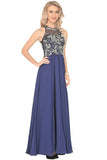 2024 Chiffon Scoop Prom Dresses A Line With Beads&Rhinestones Chiffon PFYF7X1D