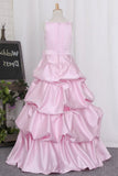 2024 Ball Gown Flower Girl Dresses Straps Floor P12XMXJP