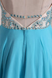 2024 Halter A-Line Chiffon Homecoming Dresses PYN6CEPG