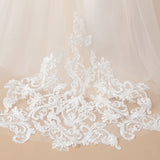 Floor-length Long Sleeves Lace Tulle Satin Flower Girl Dresses