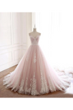 Tulle Iovry Appliques SweetHeart Neckline Cathedral Train Wedding STKPLXGGTP3