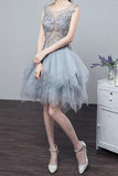 2024 See-Through Homecoming Dresses A Line Scoop PP9X1BFZ