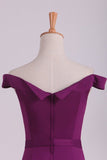 2024 Grape Mermaid Boat Neck Spandex Floor Length Zipper Up Evening PQLQ86HM