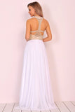 2024 Halter Beaded Bodice Prom Dresses A Line Chiffon PAYLBTGK