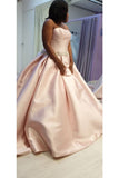 Wedding Dresses Strapless Satin A Line With SRSP9LAL4E5