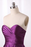 2024 Bridesmaid Dress A Line Sweetheart Satin With P1T3HNDP