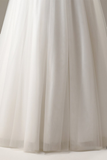 Tulle Strap Appllique Wedding Dress