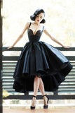 2024 Asymmetrical Prom Dresses A Line Spaghetti Straps Satin PMZ8L8YR